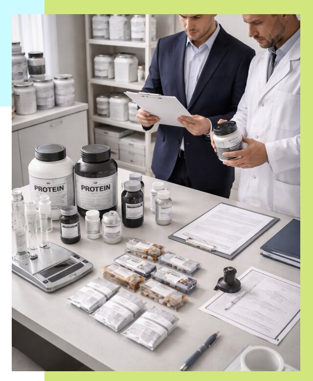 Сертификация спортивного питания в Егорьевске от 15189 р., Алешин-Грь