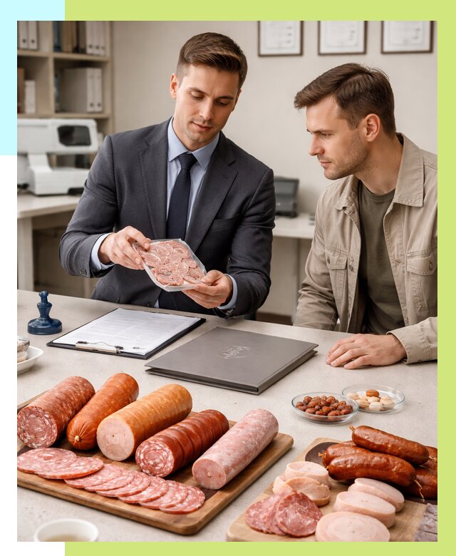 Сертификация колбасных изделий в Егорьевске от 7595 р. | Алешин-Грь