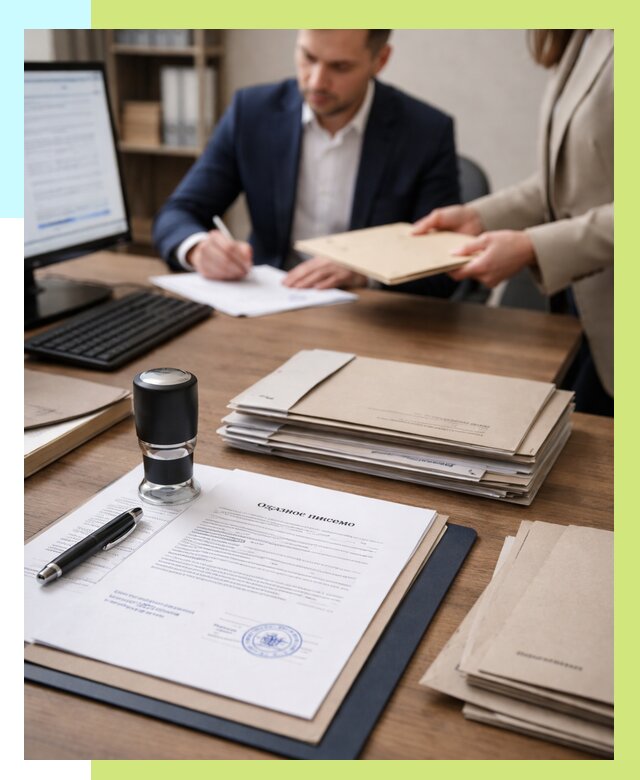 Отказное письмо для таможни в Егорьевске от 3038 р, Алешин-Грь