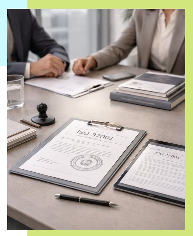Сертификат ISO 37001 в Егорьевске оформить от 121512 р. Алешин-Грь